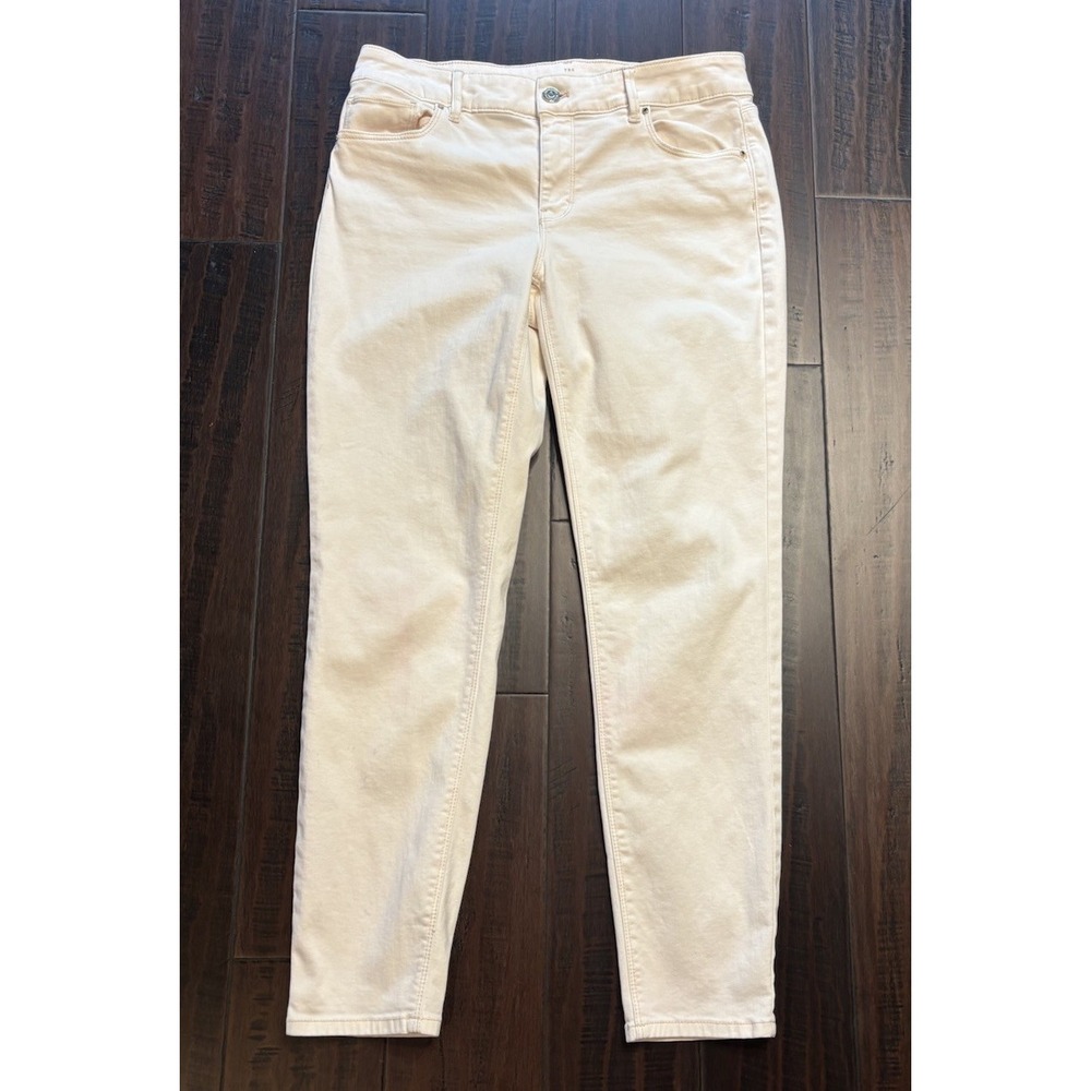 White House Black Market The Skinny Ankle Pants Womens 6 Pale Pink Mid Rise WHBM
